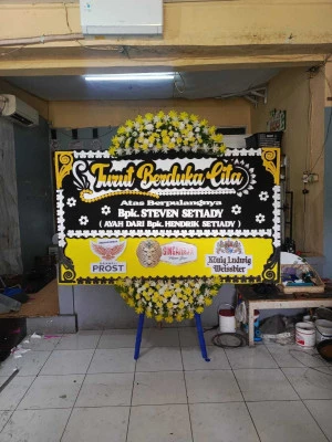 Papan Bunga di Rumah Duka Rs Siloam