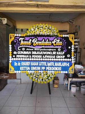 Papan Bunga di Rumah Duka Rs Siloam